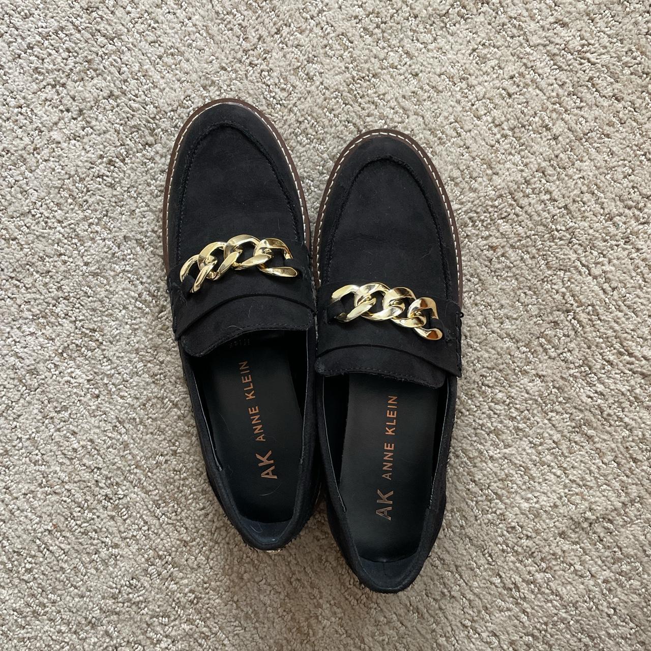 anne klein loafers black