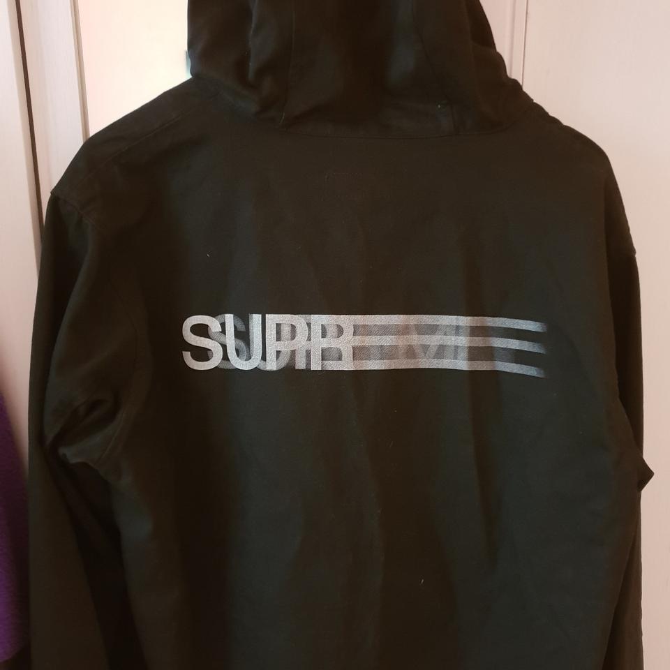 Supreme Motion Logo Fishtail Parka S/S... - Depop