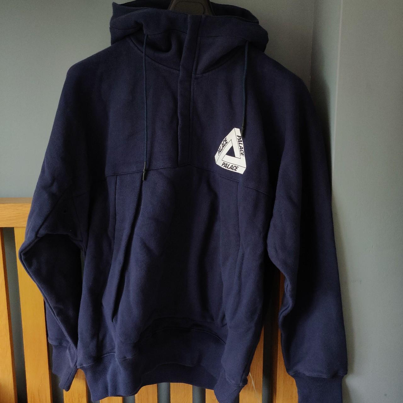 Palace navy outlet hoodie