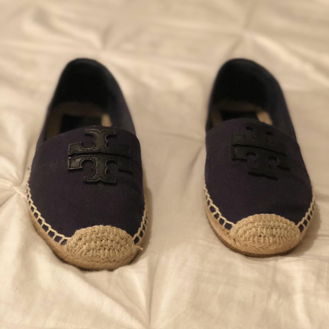 Tory burch weston flat clearance espadrille canvas