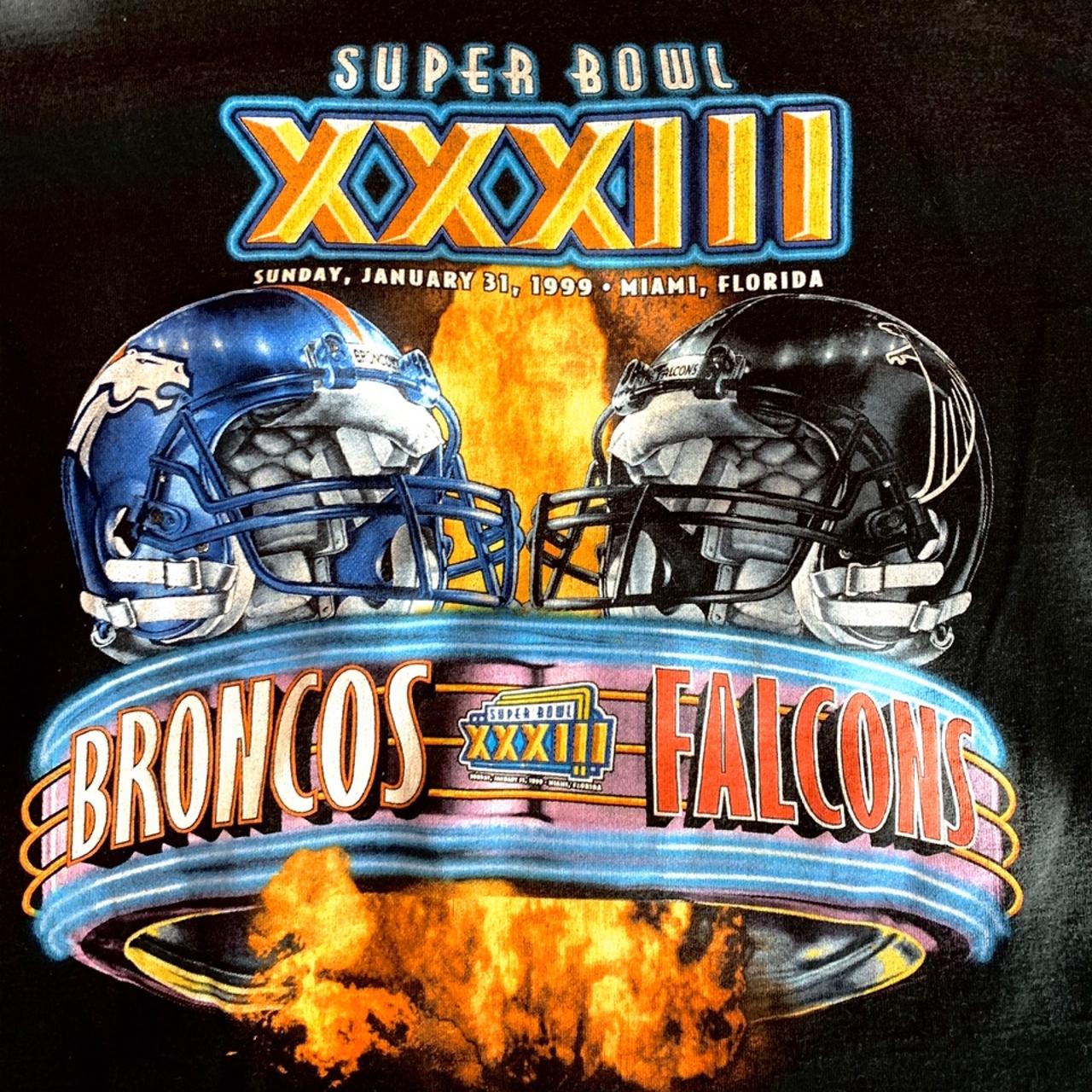 Vintage 1999 Super Bowl XXXIII Atlanta Falcons Vs. - Depop