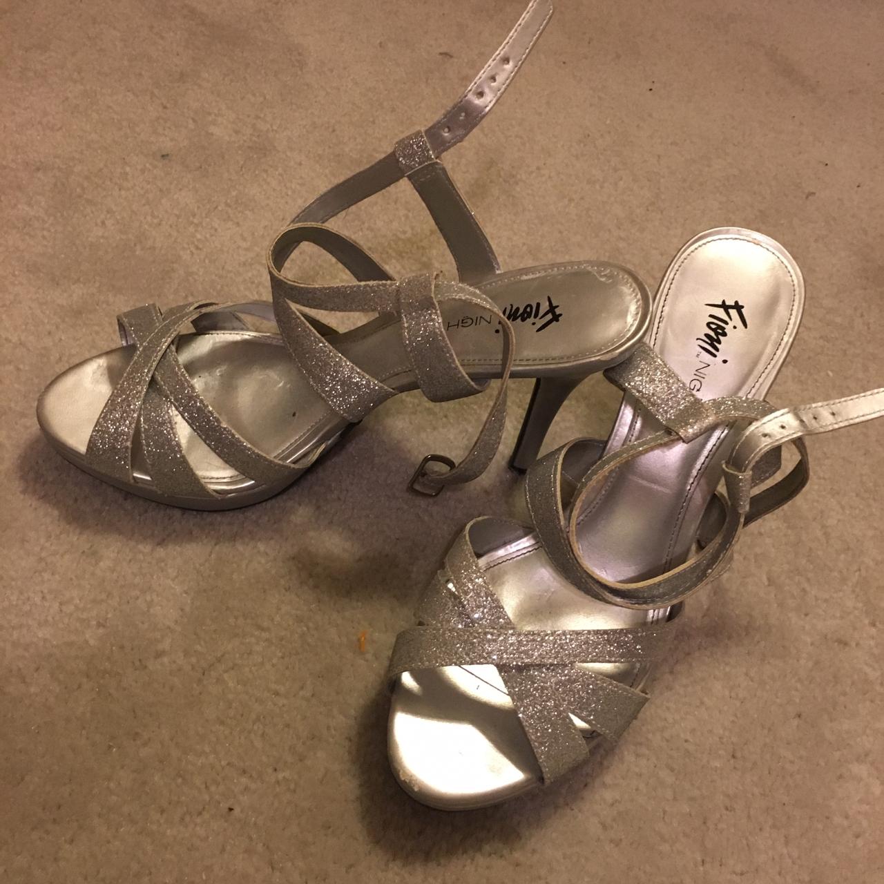 Fioni night silver store heels