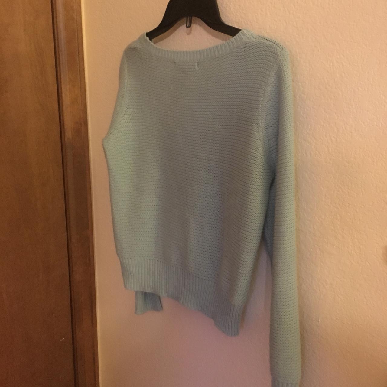 Light blue slightly cropped sweater. Kai size small.... - Depop