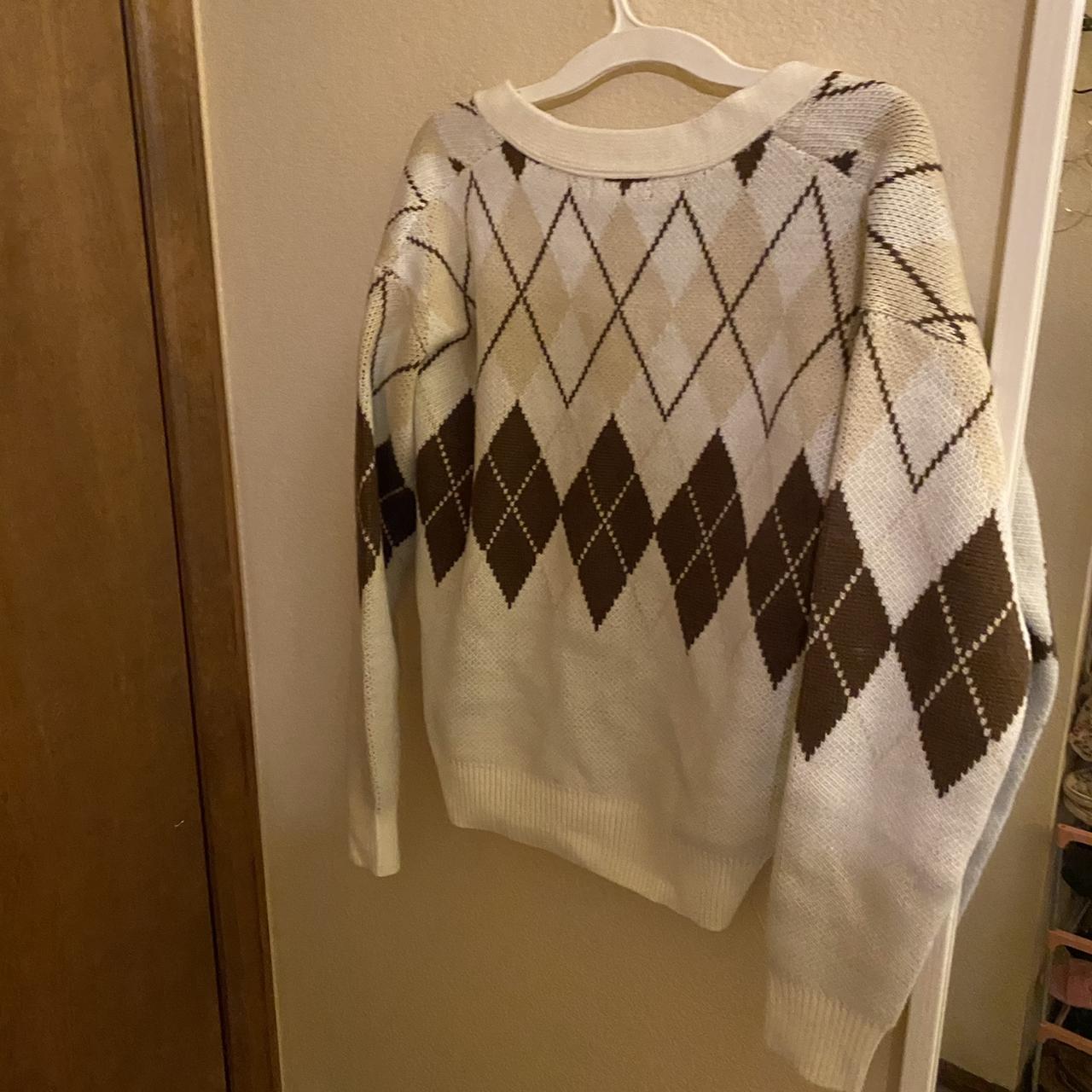 argyle sweater depop