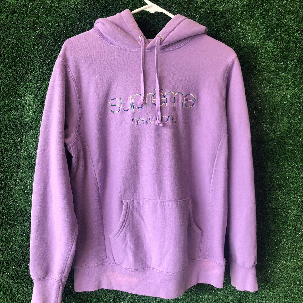 Lavender discount supreme hoodie