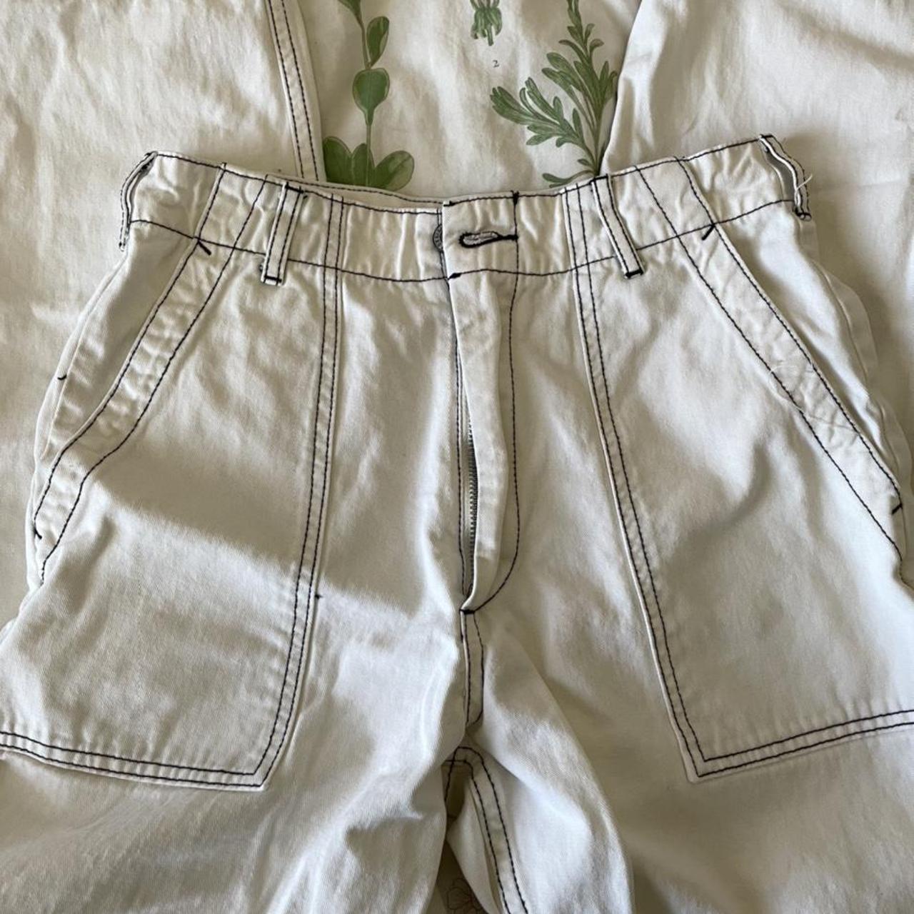 white cargo brandy melville pants 🤍 best fits a... Depop