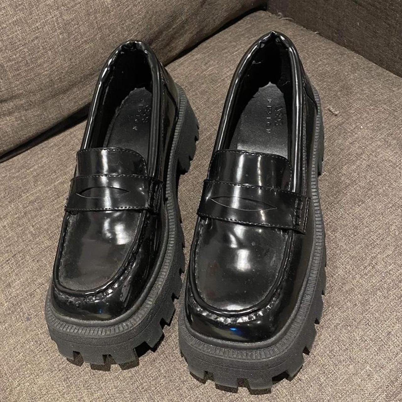 asos black platform shoes