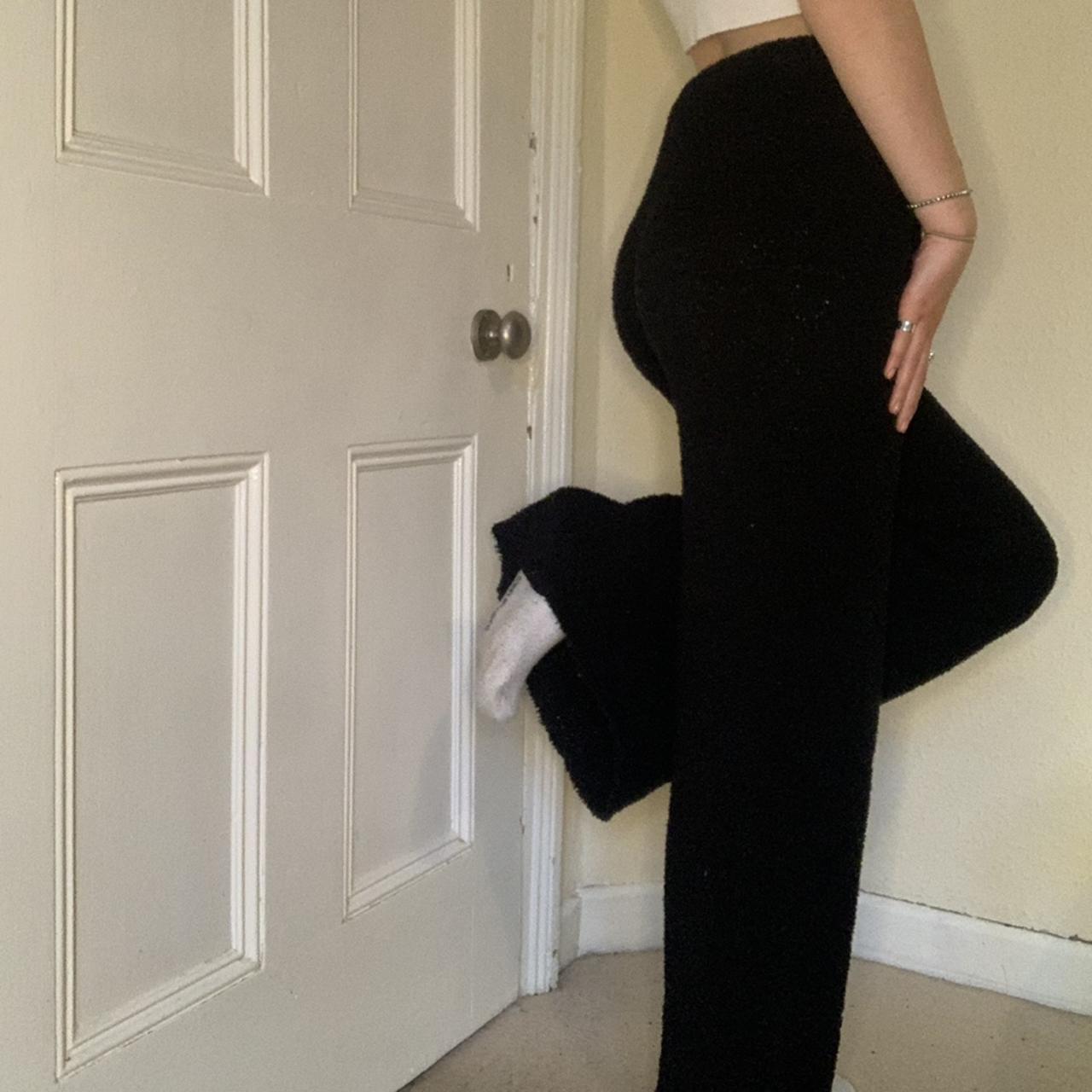 Nasty Gal Loungewear Fluffy Wide Leg Trousers With - Depop