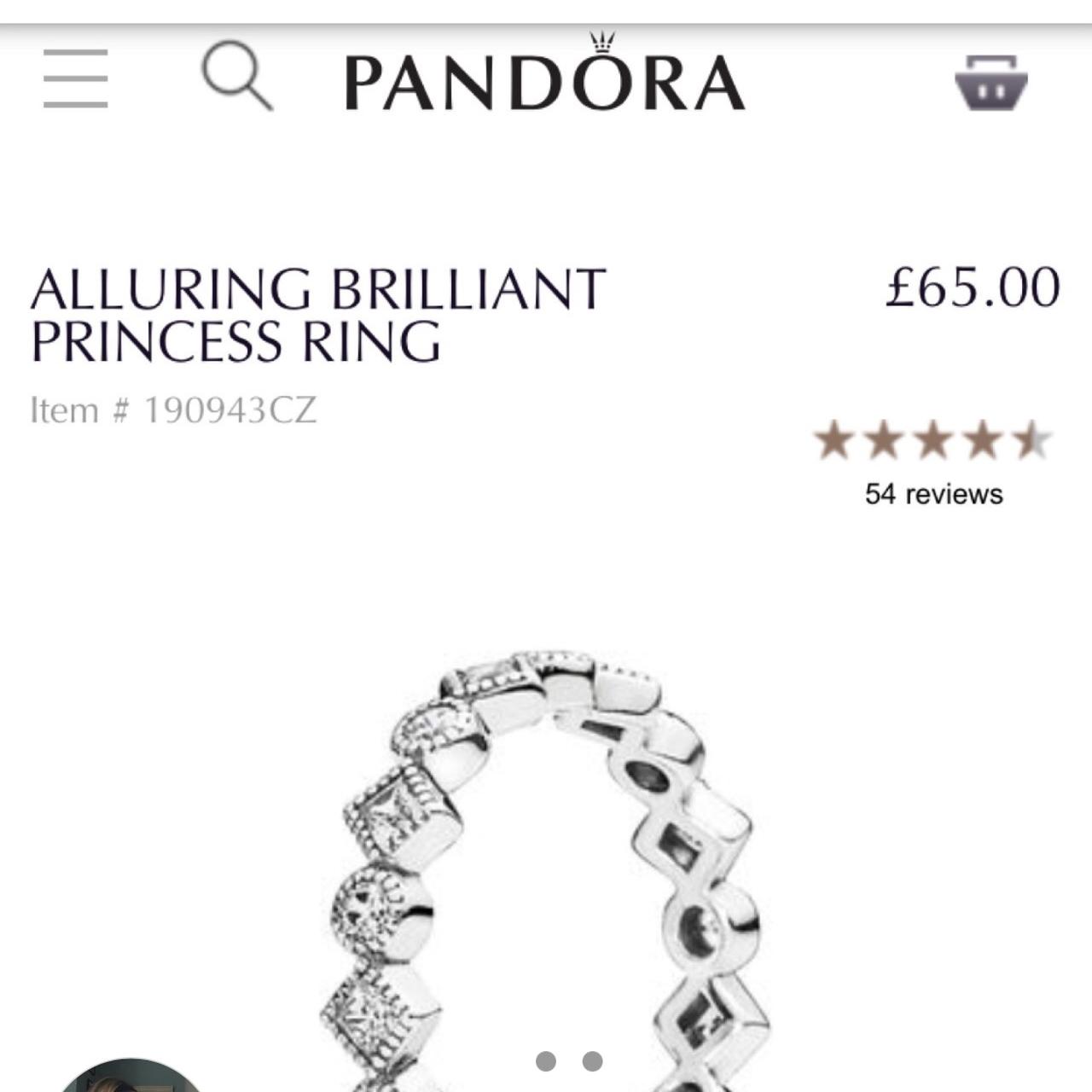 Pandora alluring sale princess ring