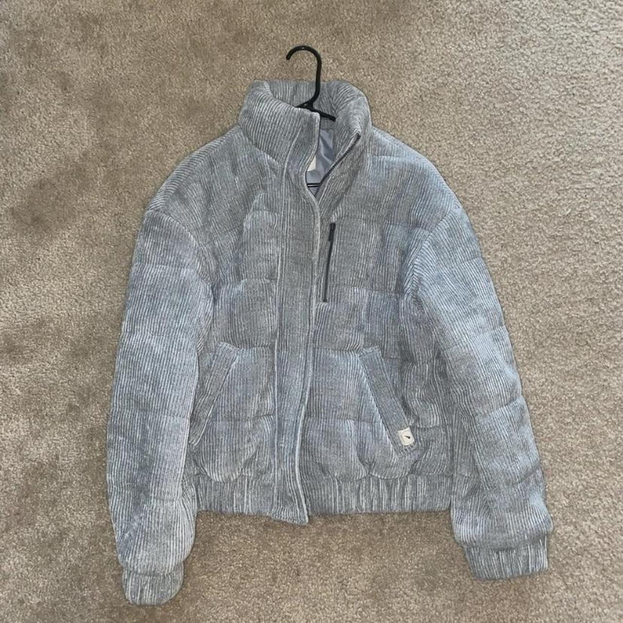 Fluffy CorduroyPuffer Coat