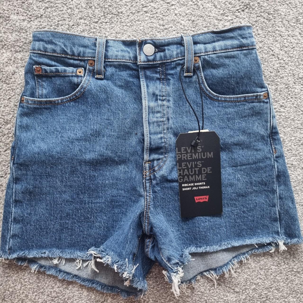 Levis Womens Blue Shorts Depop