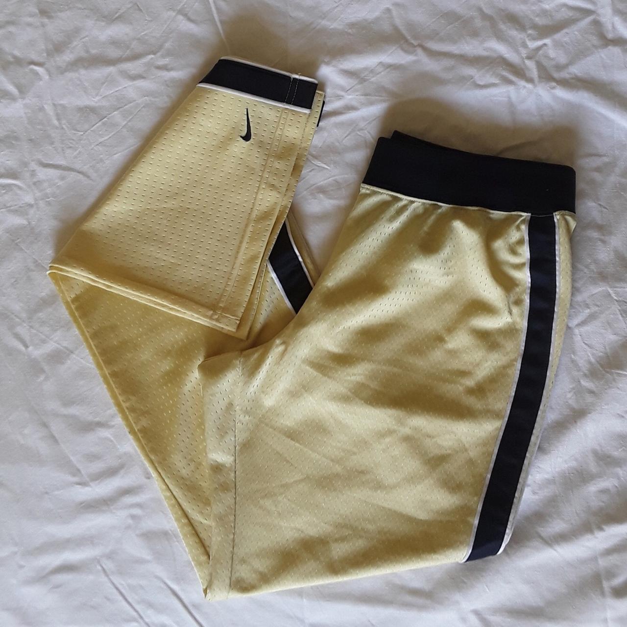 Nike Women's Navy and Yellow Bottoms (2)