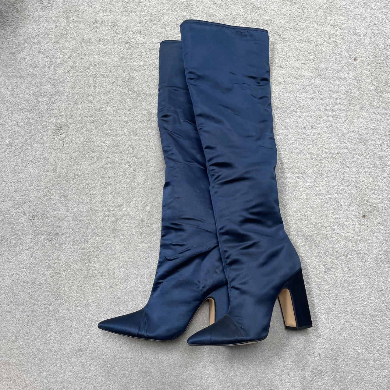 Zara store blue boots