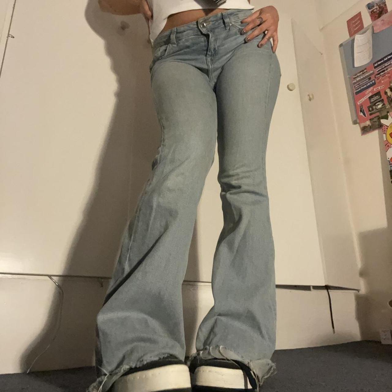 Amazing vintage 90s y2k bratz high waist blue denim - Depop