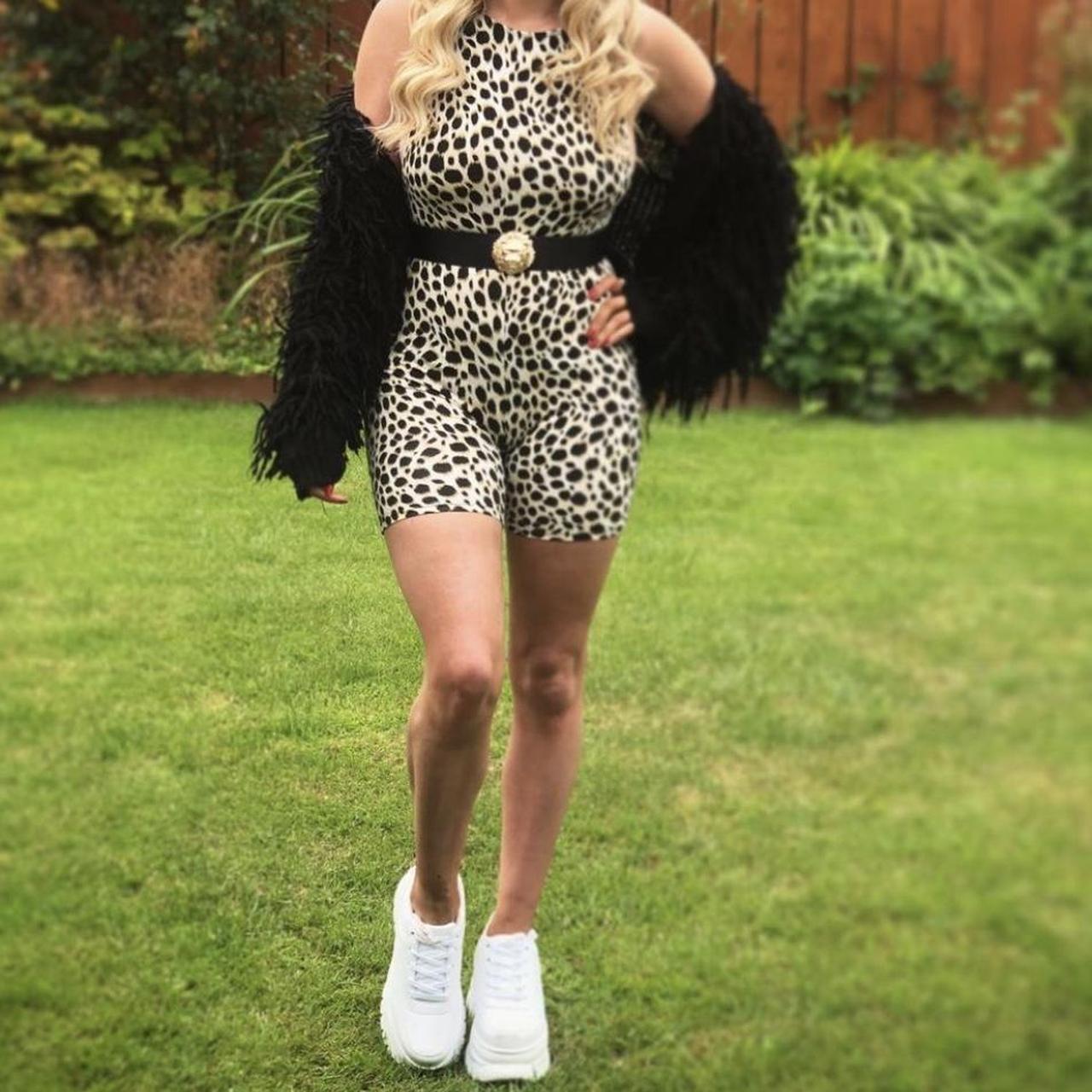 Motel Rocks Leopard print unitard playsuit