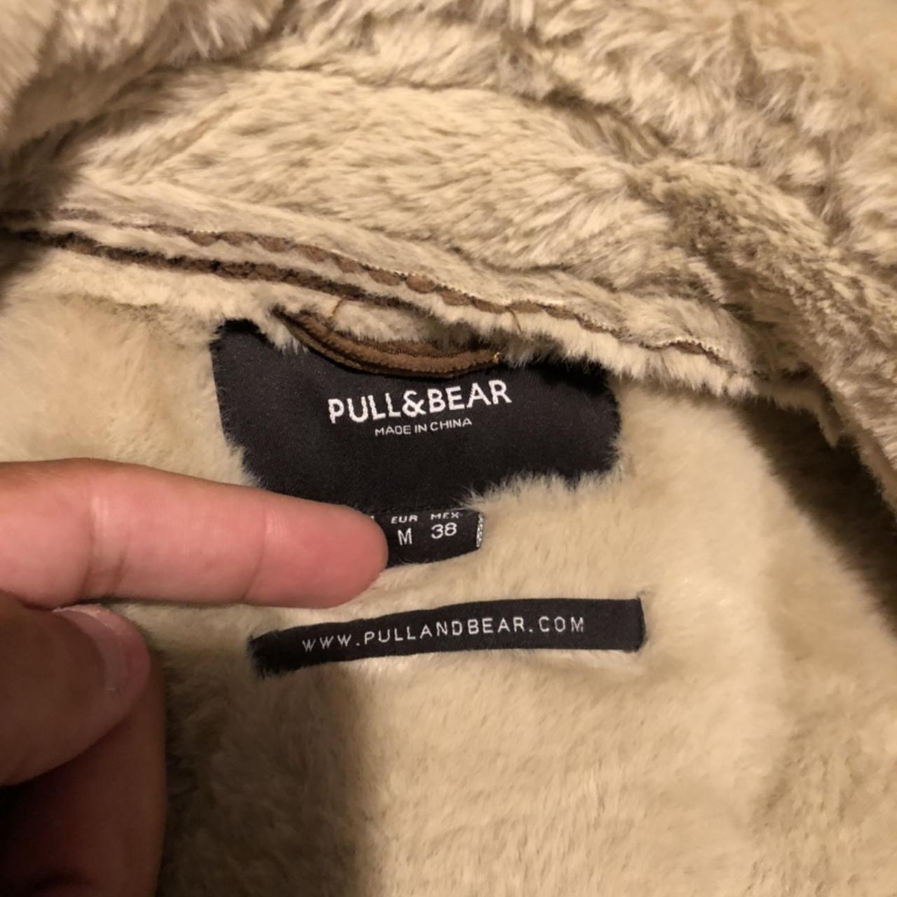 Pull & bear corduroy jacket with fur lining and... - Depop