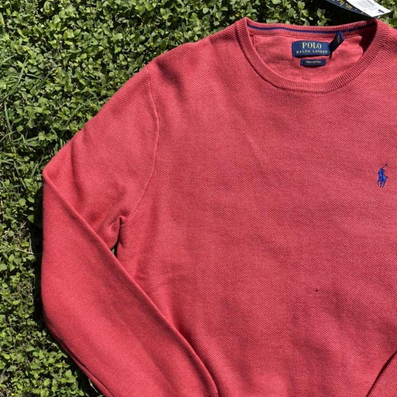 Ralph Lauren Men's Pink Jumper Depop