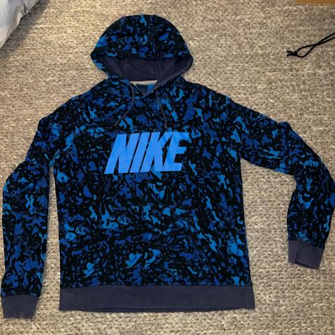 Nike blue sale camo tracksuit