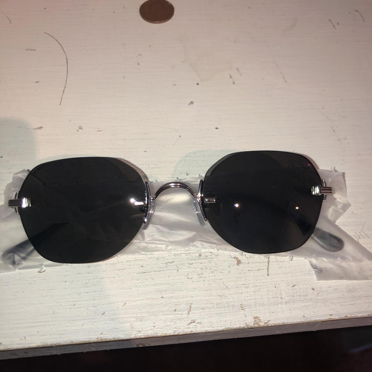 Supreme River Sunglasses Silver Sold out Supreme... - Depop