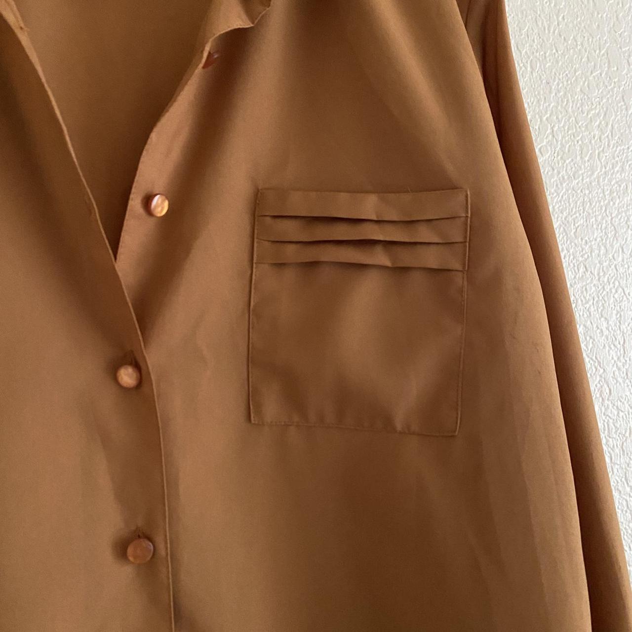 Product Image 2 - vintage brown silky button up