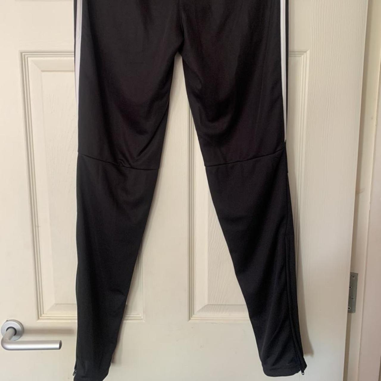 Adidas tracksuit bottoms pockets with zips ankle... Depop