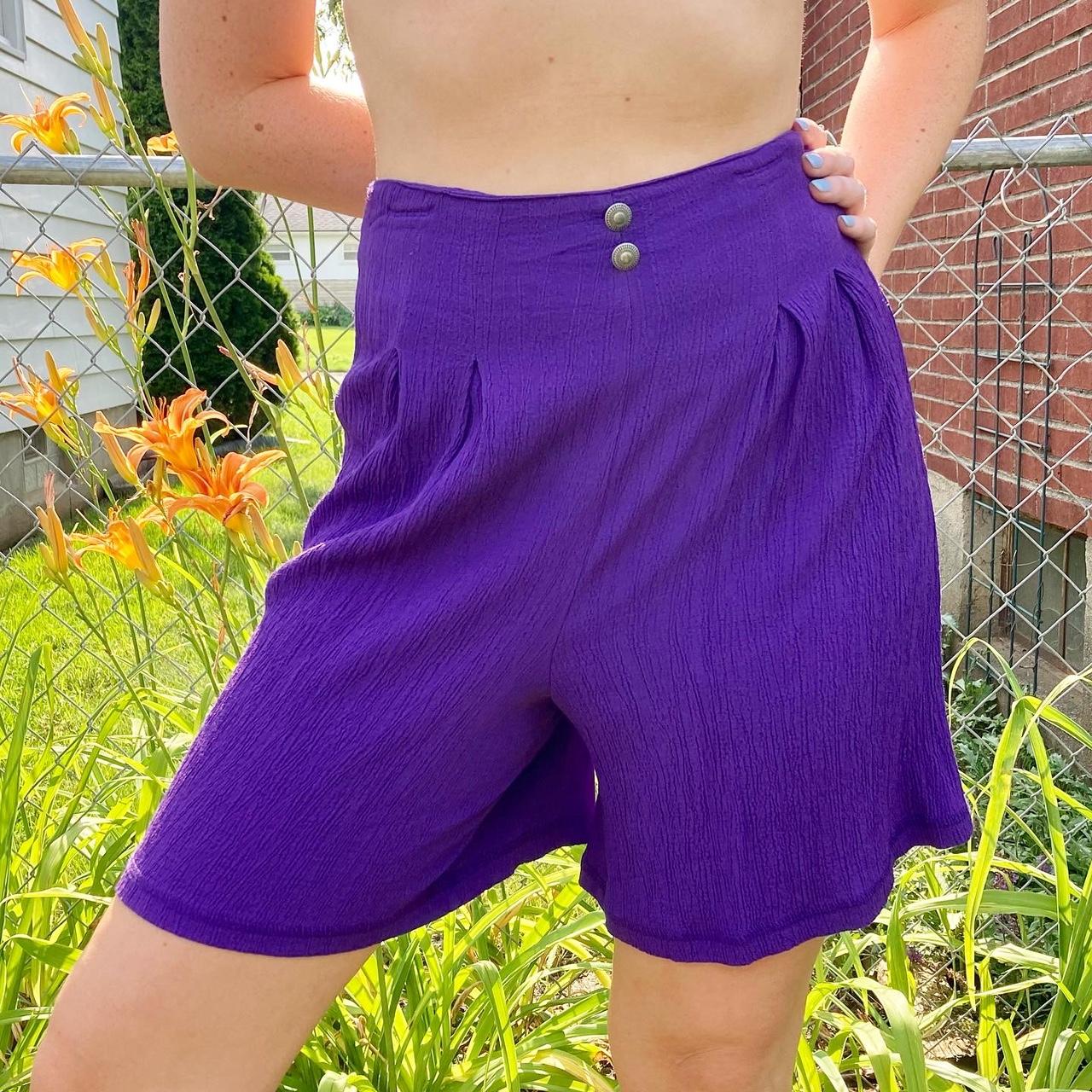 Vintage 80s 90s high waisted purple shorts 💜 So... Depop