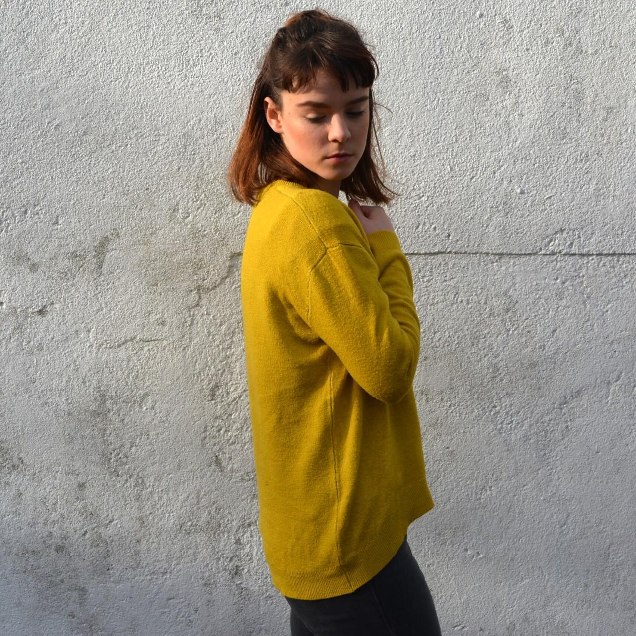 Mustard yellow Long Sleeve Knit Jumper. Super soft... Depop
