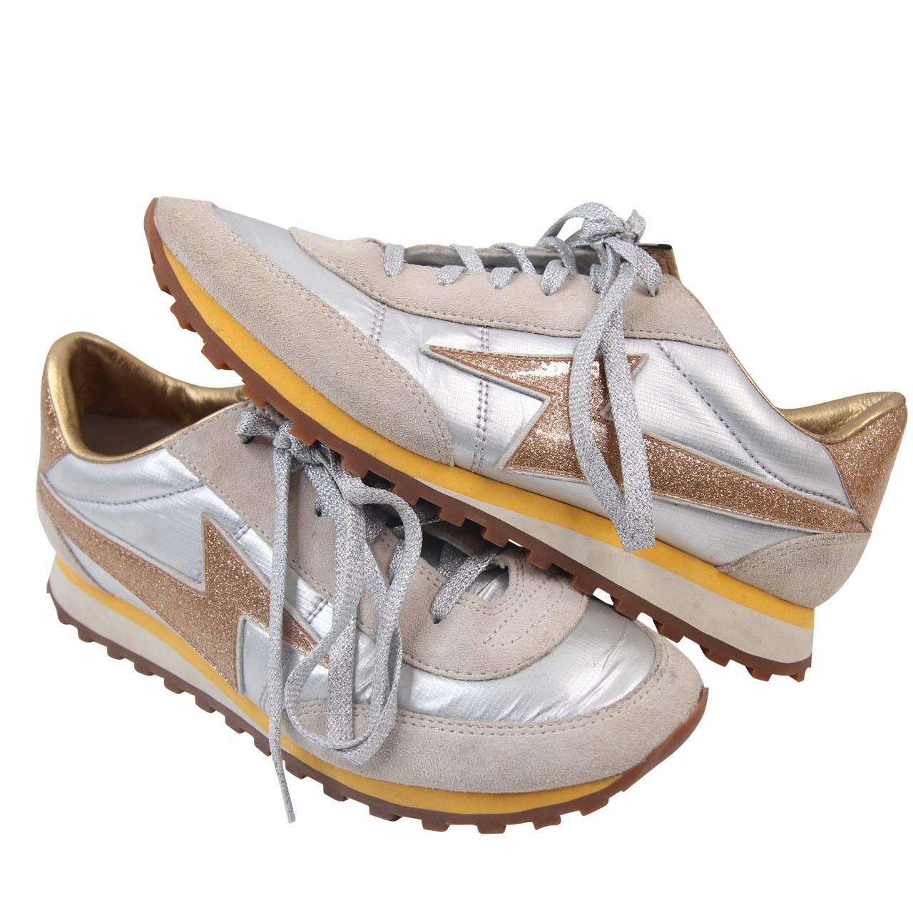 marc jacobs silver sneakers