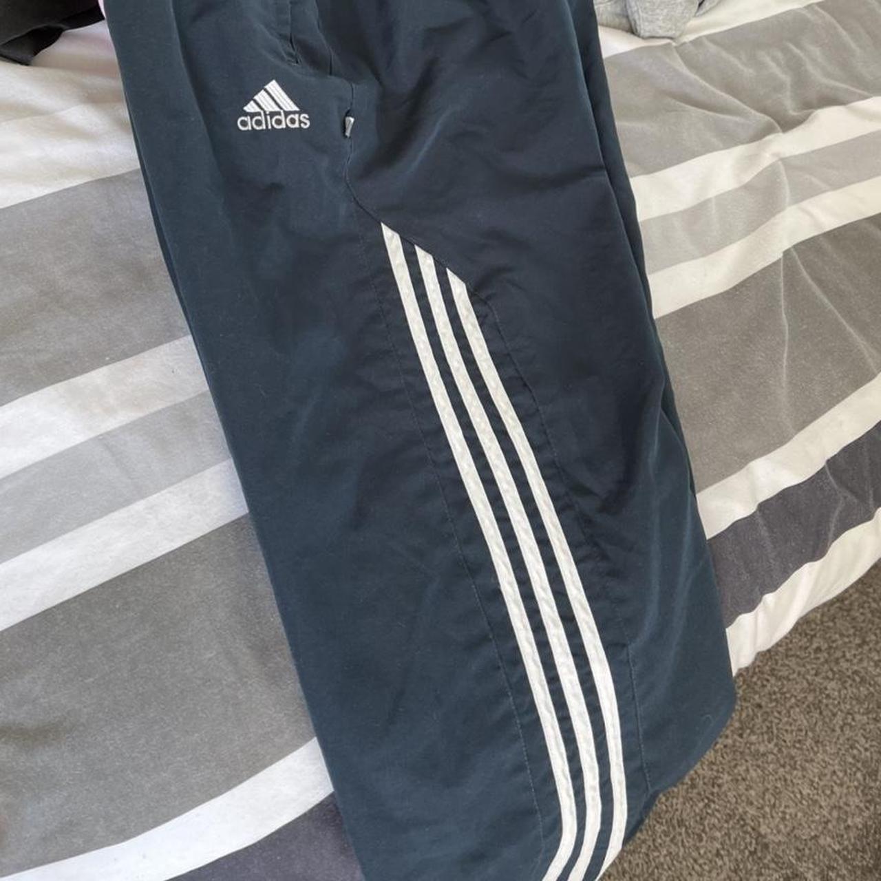 Vintage Adidas track pants Size medium Navy Great... - Depop