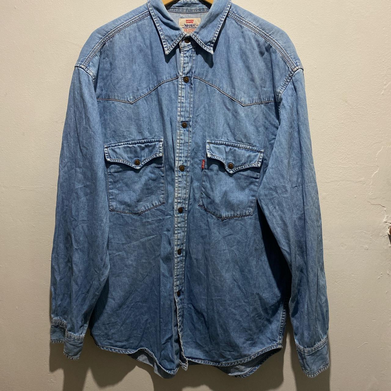 Levi's Men's Blue Shirt | Depop