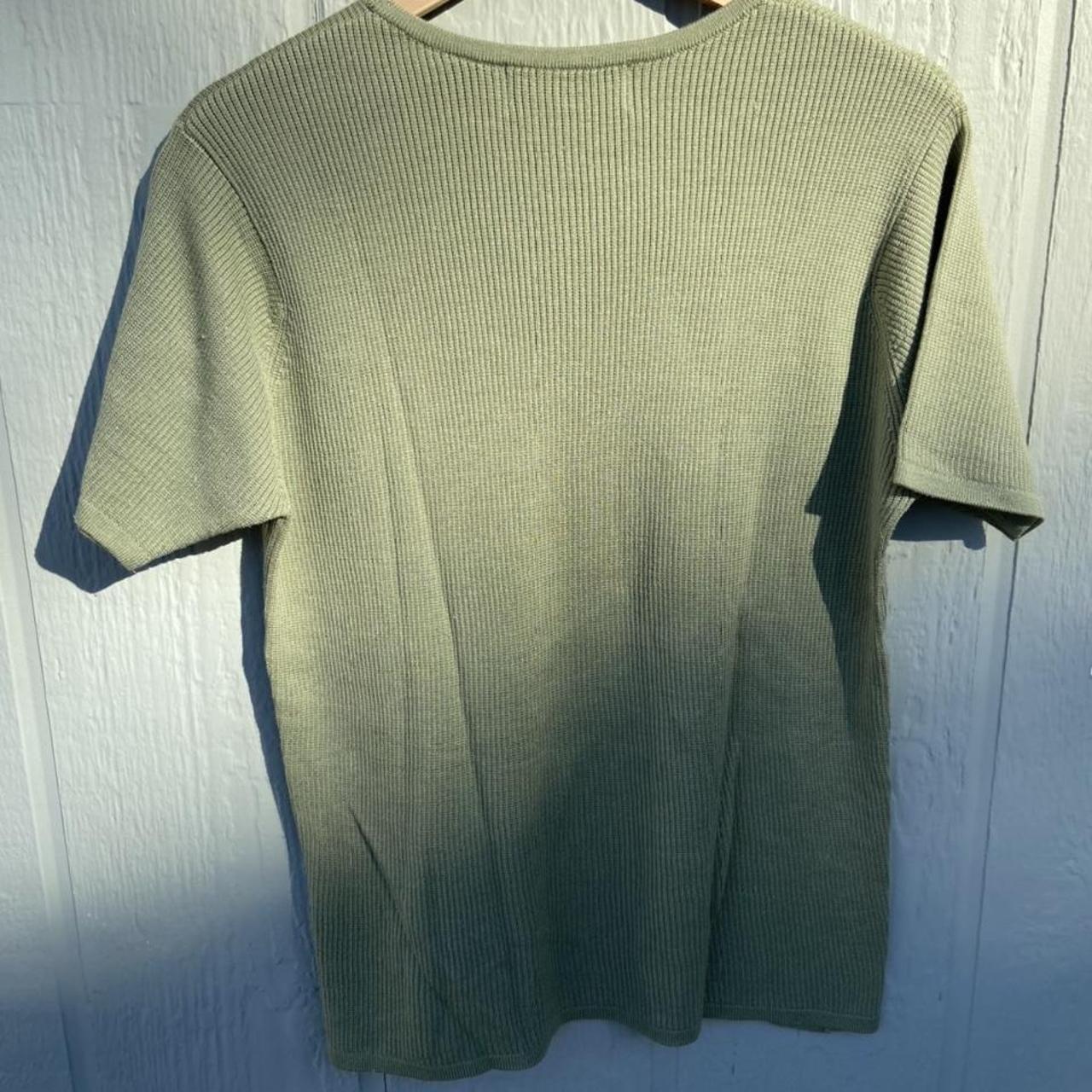 Vintage orvis 100% silk sweater top shirt in an... - Depop