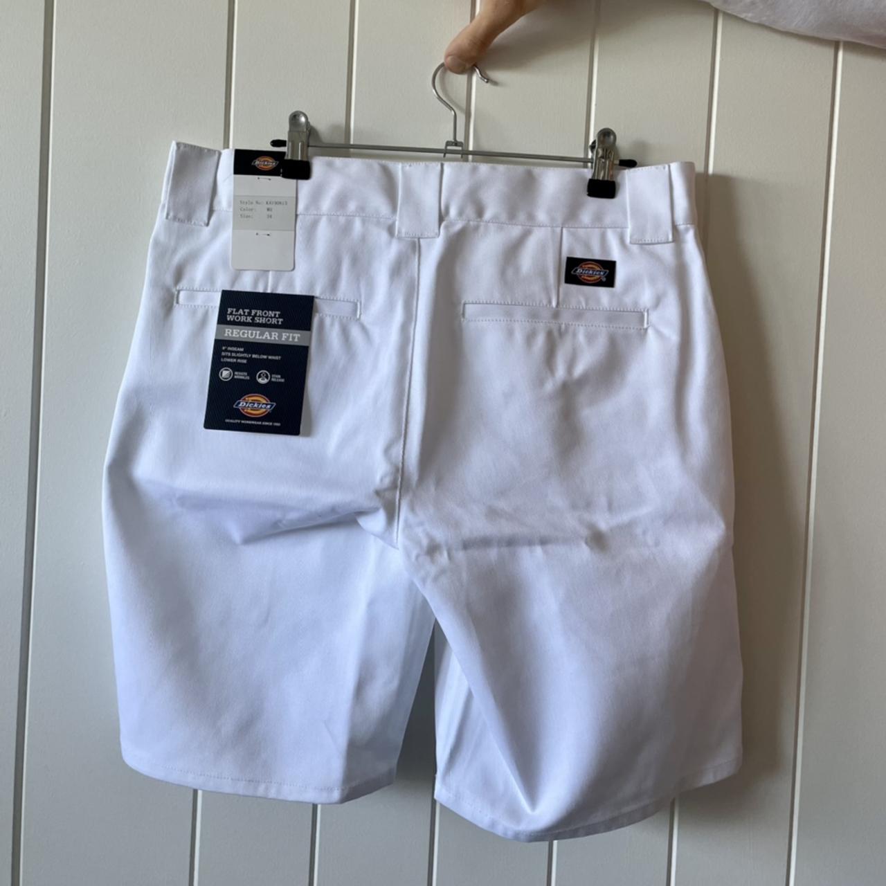 Dickies Men's Traditional Flat Front Work Shorts - Khaki Casual Workwear (Multiple Sizes)