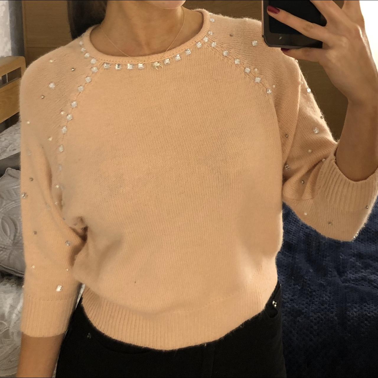 Embellished jumper topshop best sale