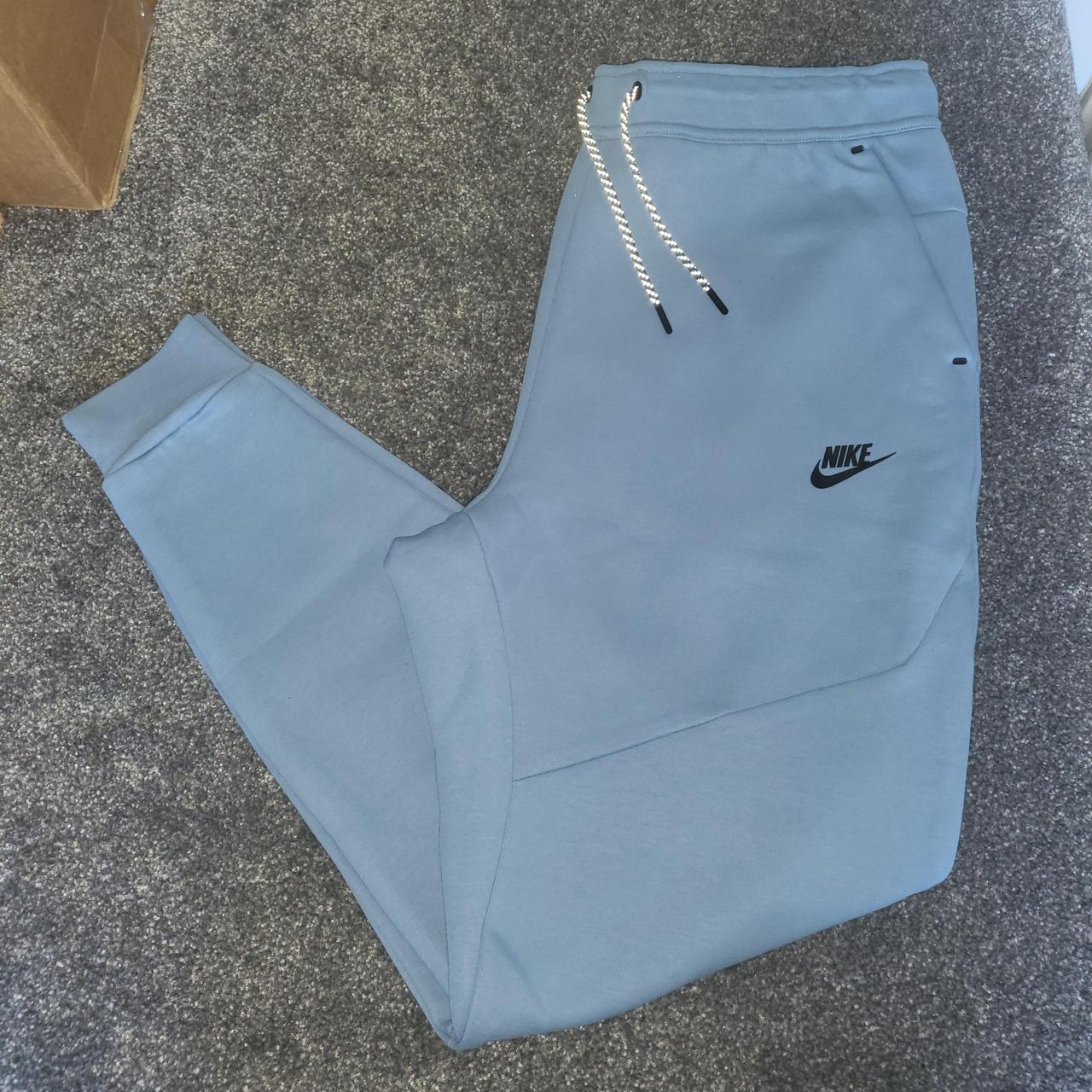 Nike Men's Blue and Black Joggers-tracksuits | Depop