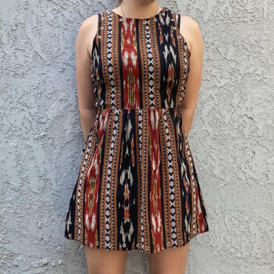 Reformation Boho eyelet dress! Adorable lace up and... - Depop