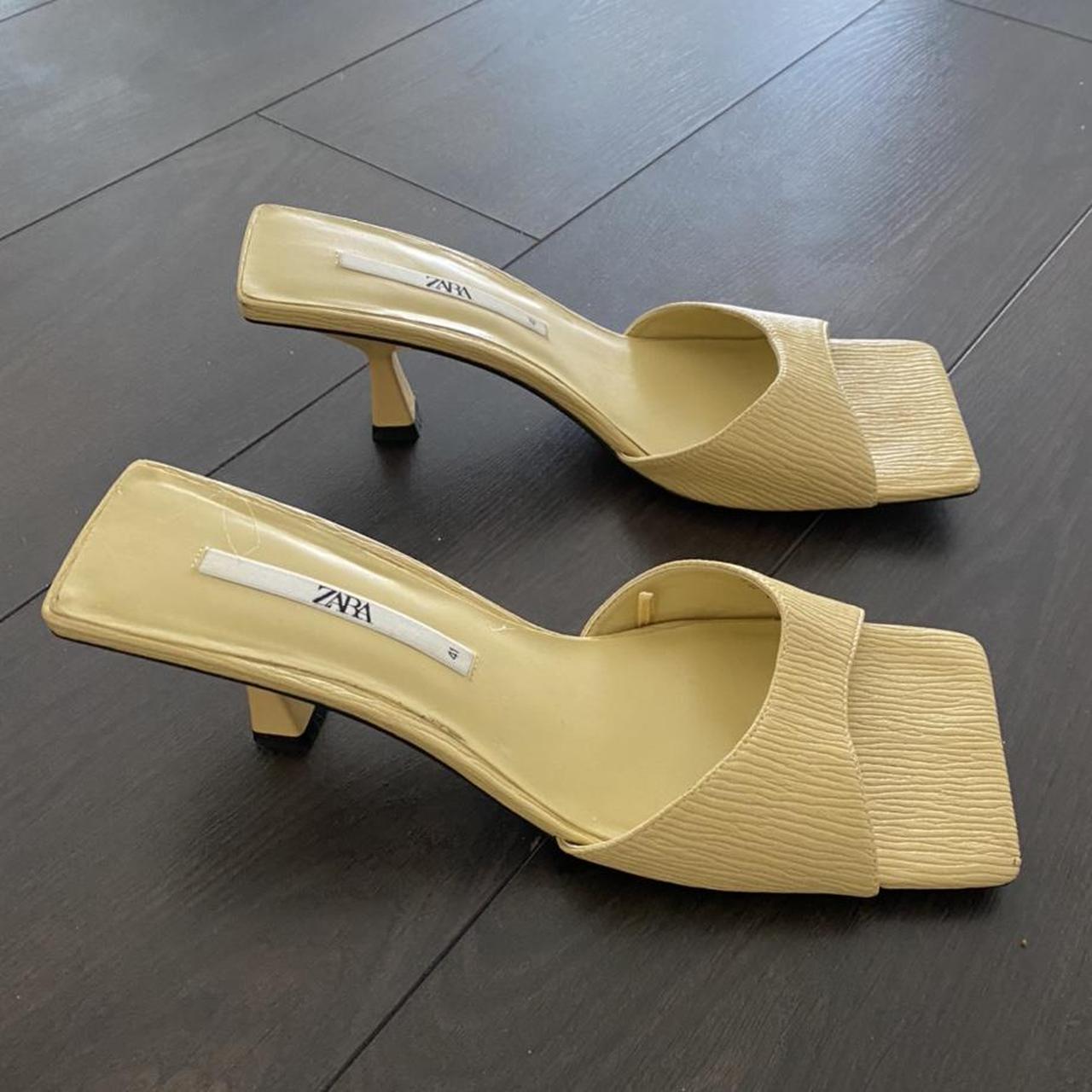 mules jaunes zara
