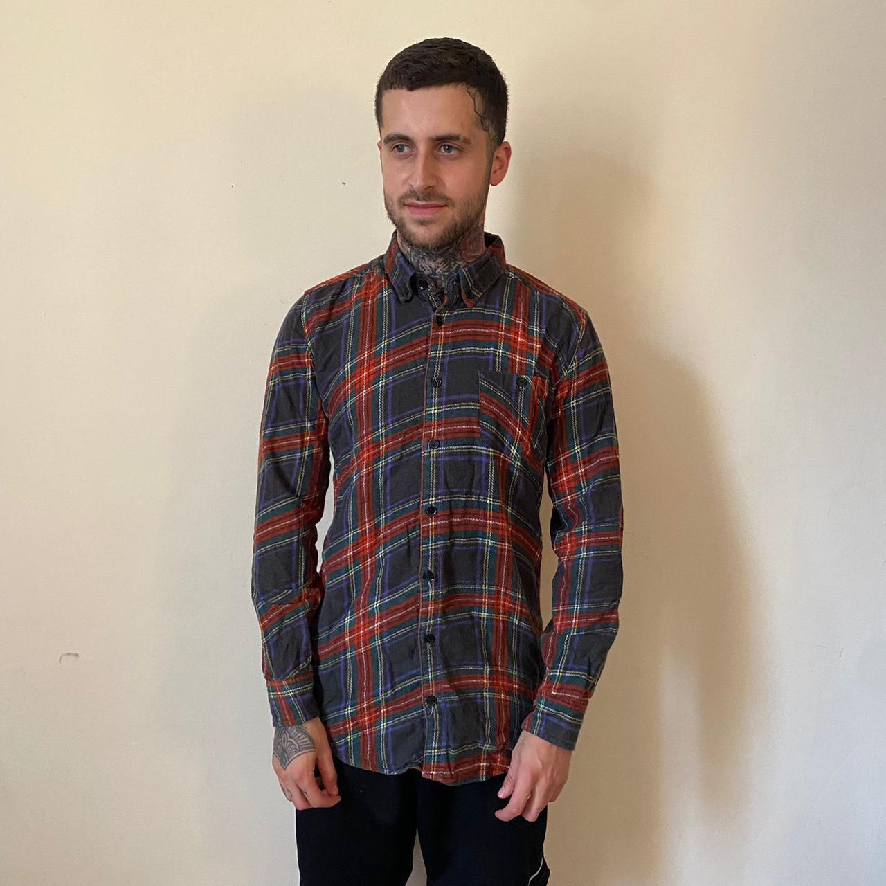 Super rare Drop Dead Crazy Plaid button up shirt... - Depop