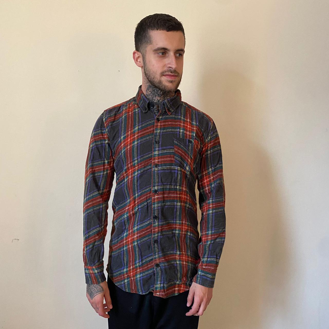 Super rare Drop Dead Crazy Plaid button up shirt...