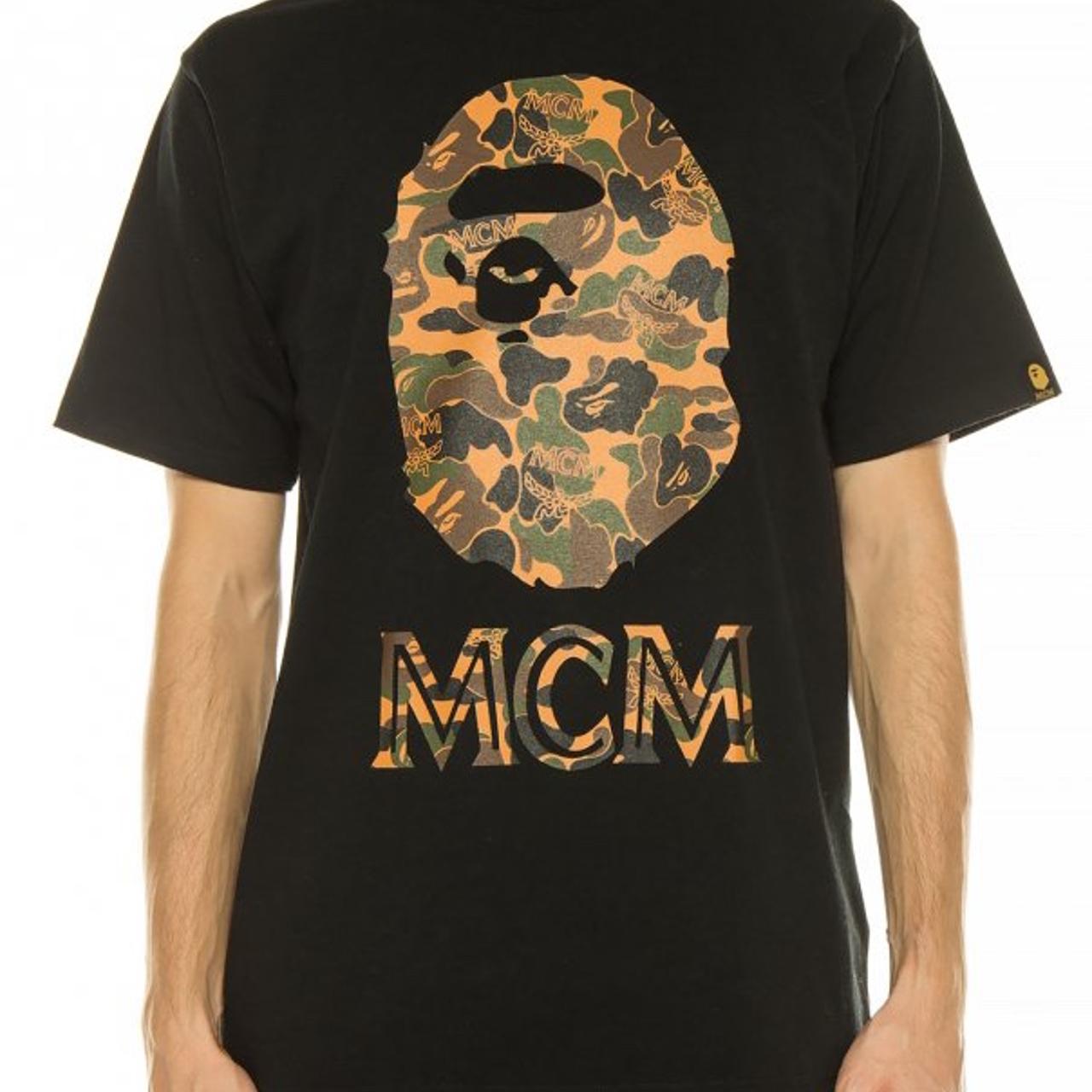 BAPE MCM CAMO APE HEAD TEE - Tシャツ/カットソー(半袖/袖なし)