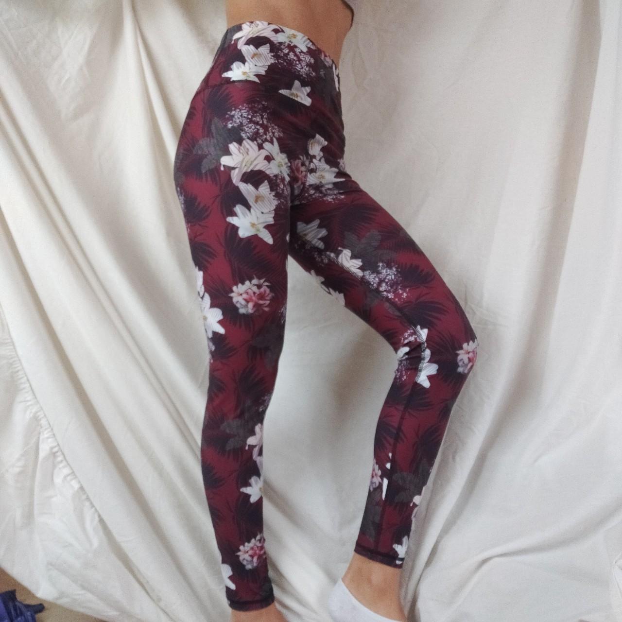 KYODAN Floral high waisted leggings, Size 8 , Full