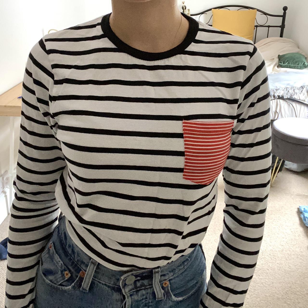 asos striped long sleeve top