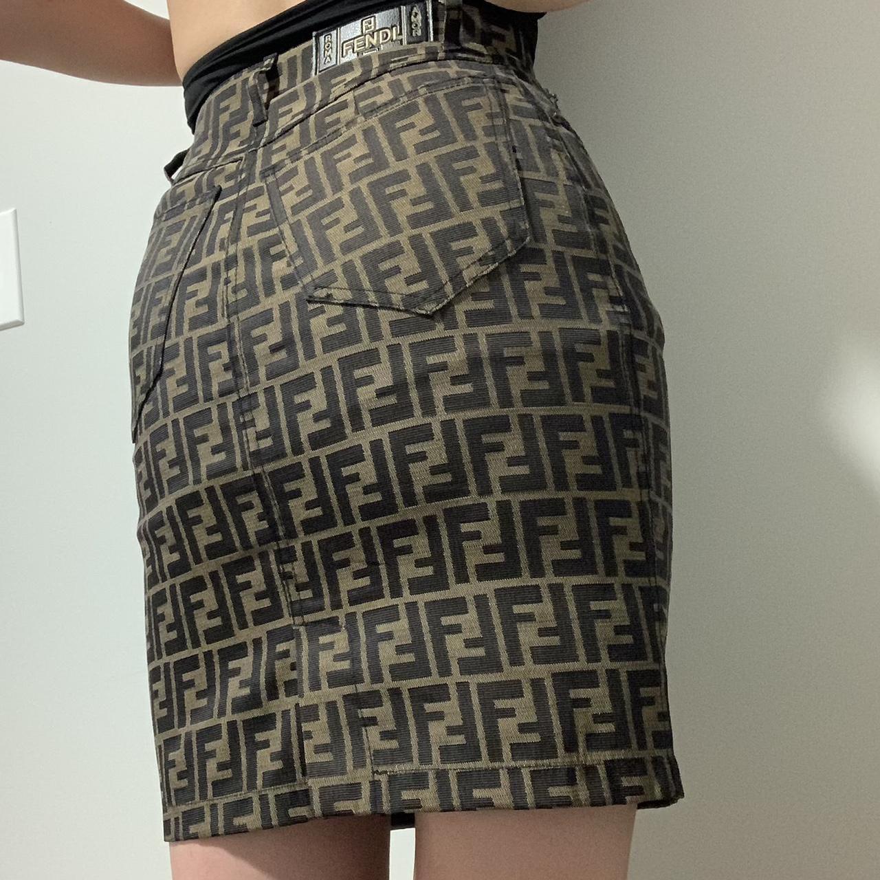 Fendi monogram skirt sale