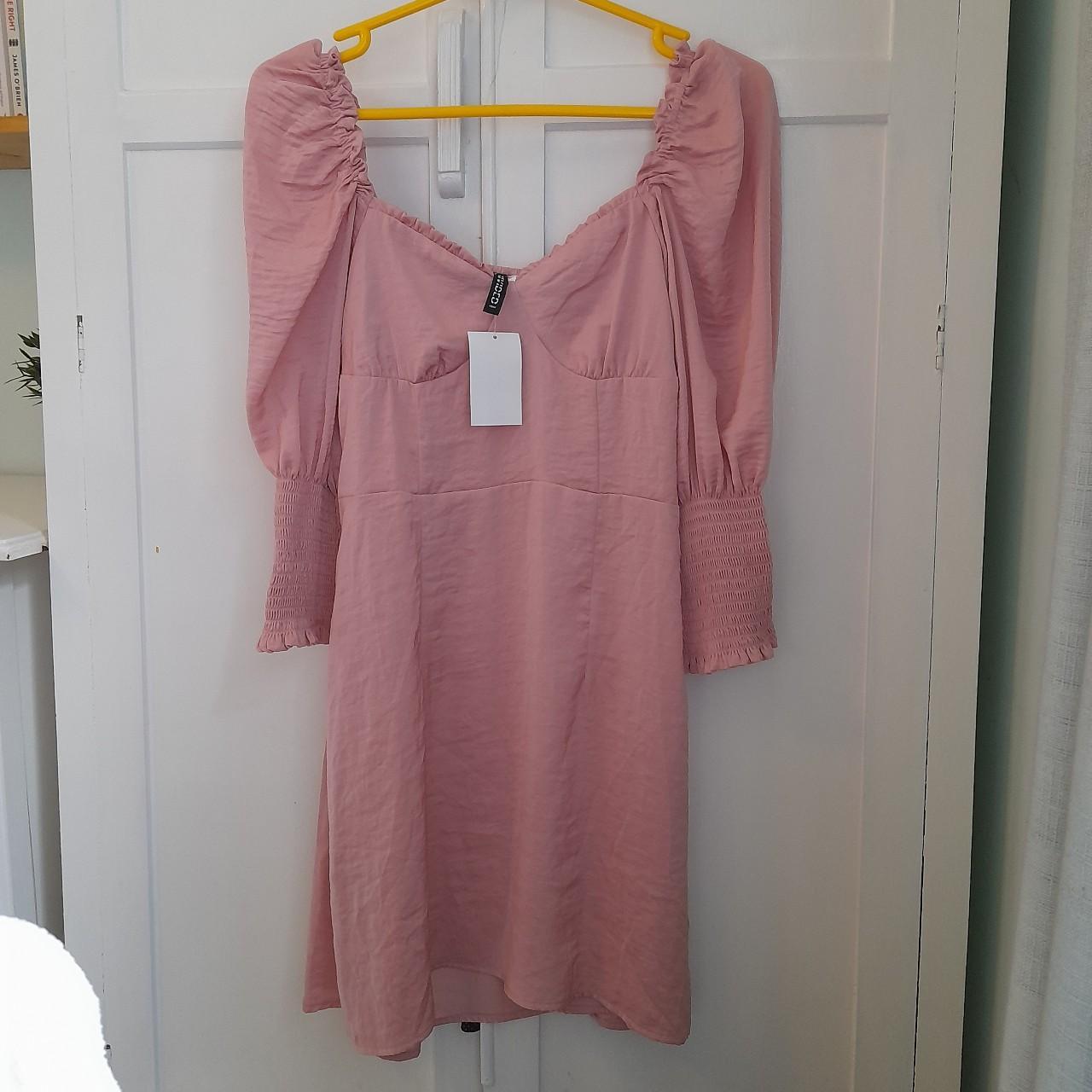H&M pink satin dress Brand new with tags Depop