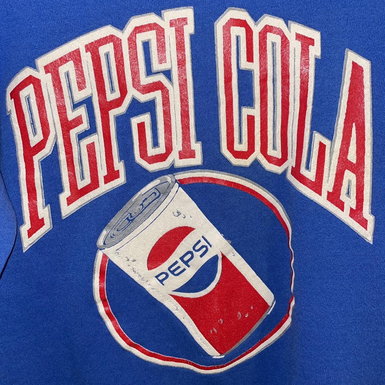 ️ vintage 90’s Pepsi Cola pullover sweatshirt 💙 does... - Depop