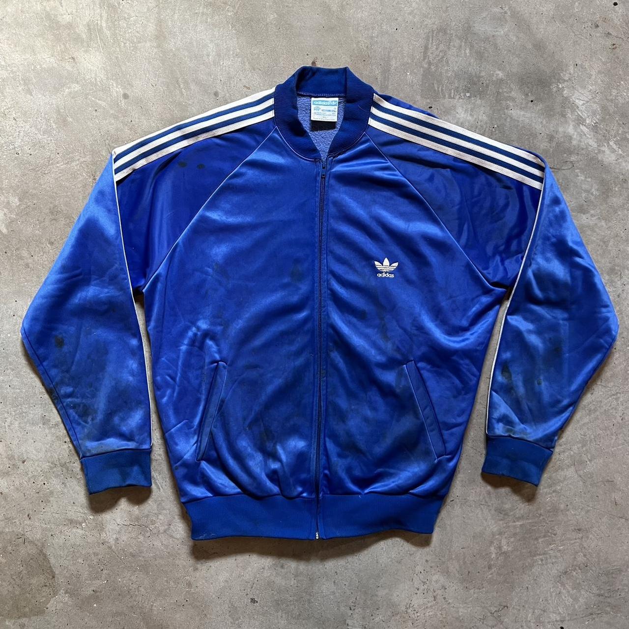 Men's Blue and White Jacket | Depop