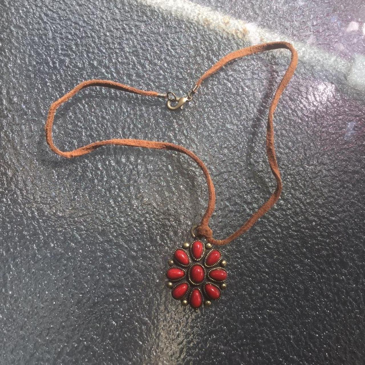 Women's Red and Brown Jewellery