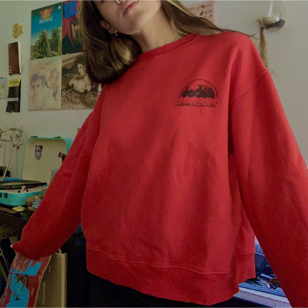 StyleNanda red oversized Alaska graphic Depop