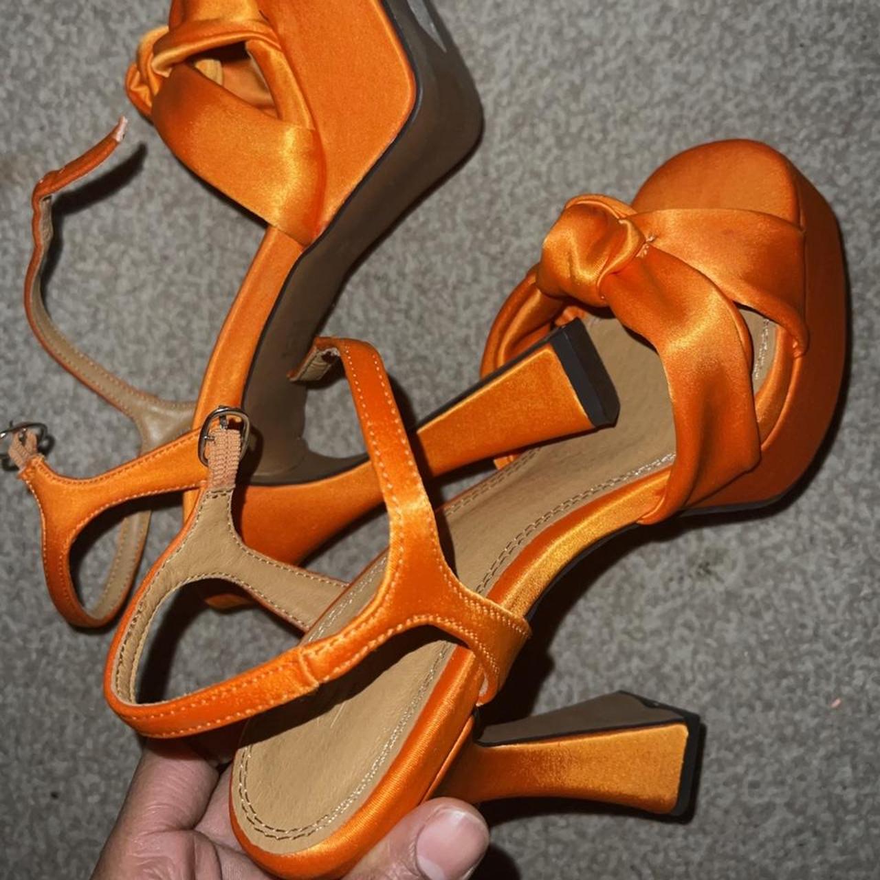 Dark Orange Woven PU Metal Studs Flat Heel Ladies Sandals Women Shoe -  China Women Shoes and Shoes price | Made-in-China.com