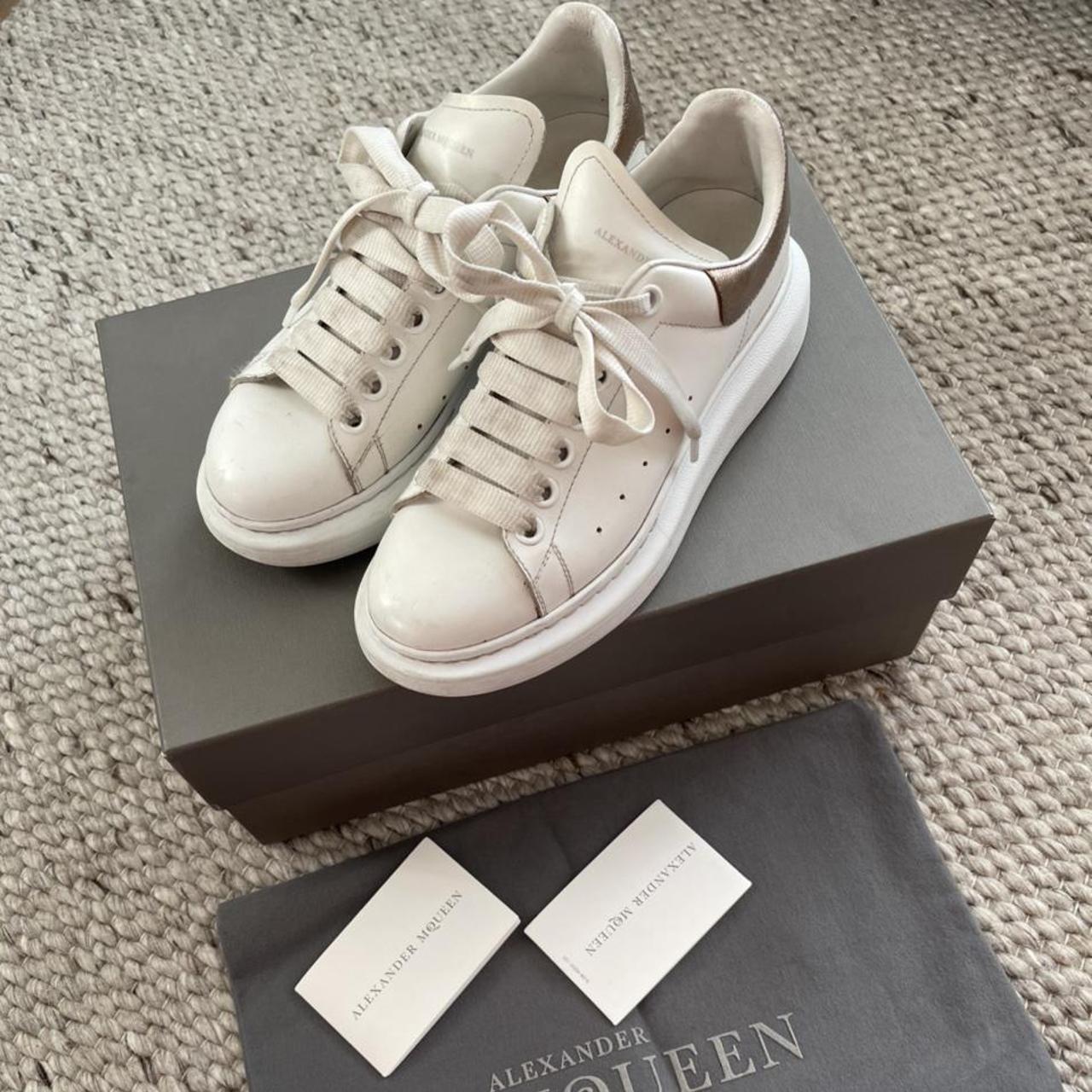 Rose gold discount alexander mcqueen trainers