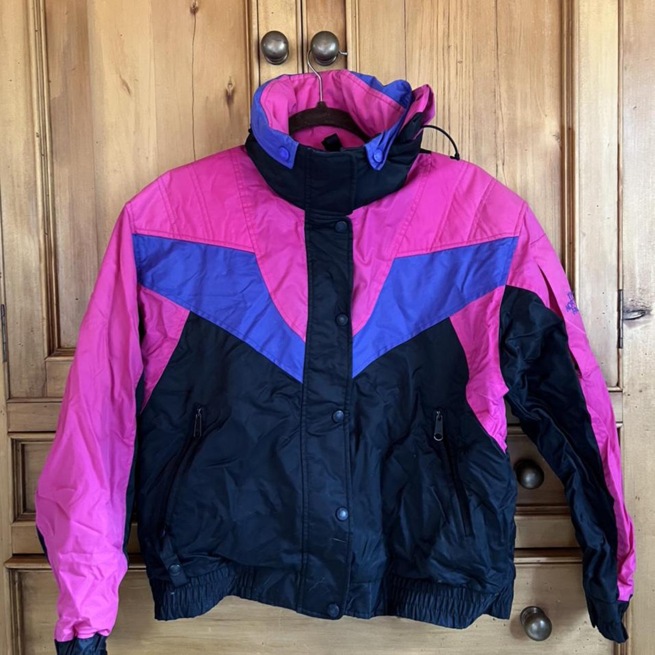 The North Face Women's Pink and Purple Jacket | Depop